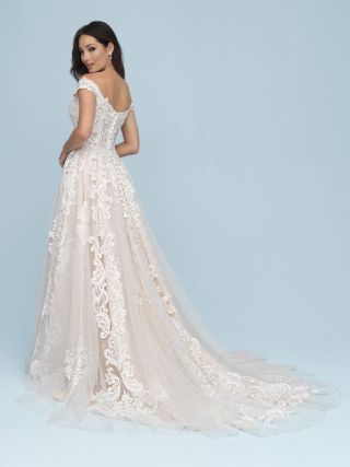 Abito da Sposa 9619 by Allure Bridals colore Nude