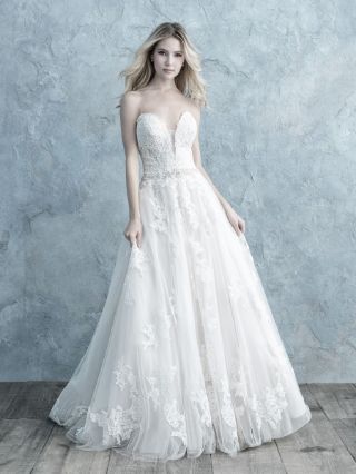 Abito da Sposa 9672 by Allure Bridals colore Nude