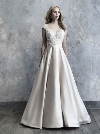 Abito da Sposa MJ506 by Allure Bridals colore Nude