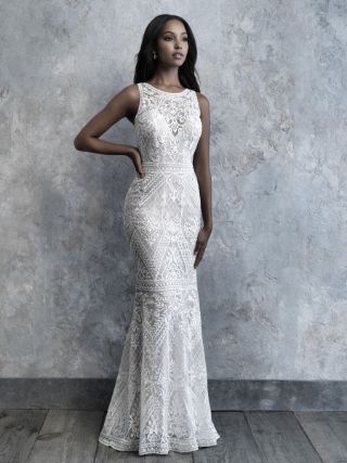 Abito da Sposa MJ507 by Allure Bridals colore Nude